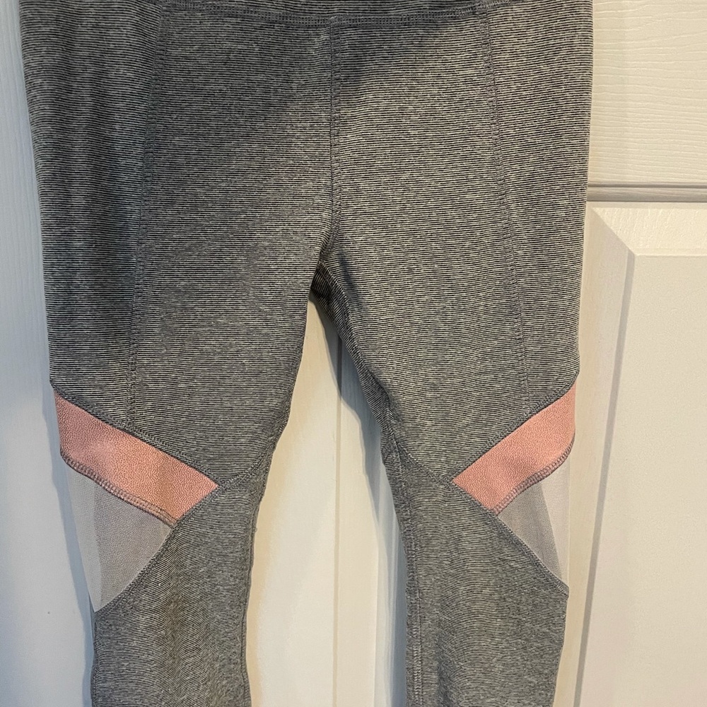 Justice Grey and Pink Leggings